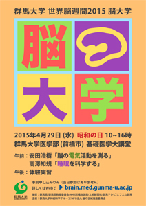 脳週間2015ポスター 公開講座なし